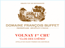 Domaine Francois Buffet Volnay 1er Cru Clos des Chenes 2023 (10711)