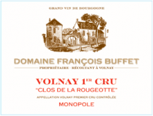Domaine Francois Buffet Volnay 1er Cru Clos de la Rougeotte Monopole 2023 (10713)