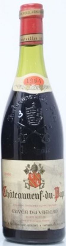 Cuvee du Vatican Chateauneuf-du-Pape 1964 low fill (7373)