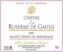 Chateau La Roseraie de Galtus 2020 Case of 12 Bottles (8769)
