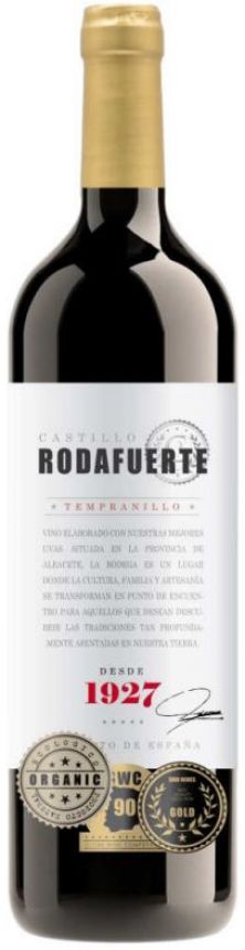 Castillo Rodafuerte Red Tempranillo Organic 2021 Case of 12 Bottles (8835)