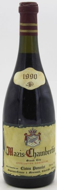 Clovis Poncelet Mazis-Chambertin Grand Cru 1990 (9125)