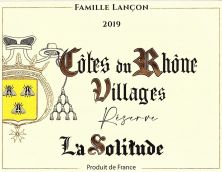 La Solitude Reserve Cotes-du-Rhone Villages Reserve Rouge 2022  (9332)