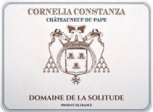 Domaine de la Solitude Chateauneuf-du-Pape Cuvee Cornelia Constanza 2018 (6906)