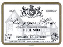 Domaine de la Tour Bourgogne Pinot Noir 1990 (4767)