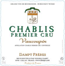 Vignobles Dampt Chablis 1er Cru Vaucoupin 2018 (6602)