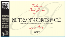 Domaine Bony Gachot Nuits-St-Georges 1er Cru Les Crots 2019 (7549)