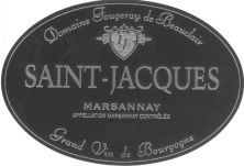 Domaine Fougeray de Beauclair Marsannay Les SaintJacques Monopole 2016 (5383)