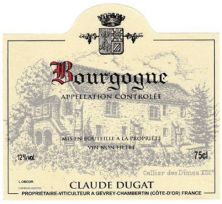 Domaine Claude Dugat Bourgogne rouge 2020 (8484)