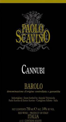 Paolo Scavino Barolo Cannubi 2017 (8462)