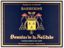 Domaine de la Solitude Chateauneuf-du-Pape Cuvee Barberini Rouge 2017 (6299)
