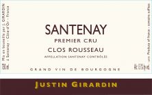 Domaine Justin Girardin Santenay 1er Cru Clos Rousseau 2019 (7450)
