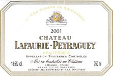 Chateau Lafaurie-Peyraguey 2001 (375ml) (7743)