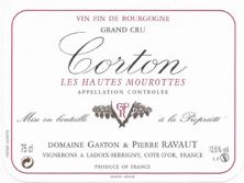Domaine Gaston and Pierre Ravaut Corton Hautes Mourottes Grand Cru 2010 (1485)