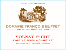 Domaine Francois Buffet Volnay 1er Cru Carelle sous la Chapelle 2020 (7995)