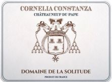 Domaine de la Solitude Chateauneuf-du-Pape Cuvee Cornelia Constanza 2019 (7712)