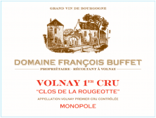 Domaine Francois Buffet Volnay 1er Cru Clos de la Rougeotte Monopole 2021 (8992)